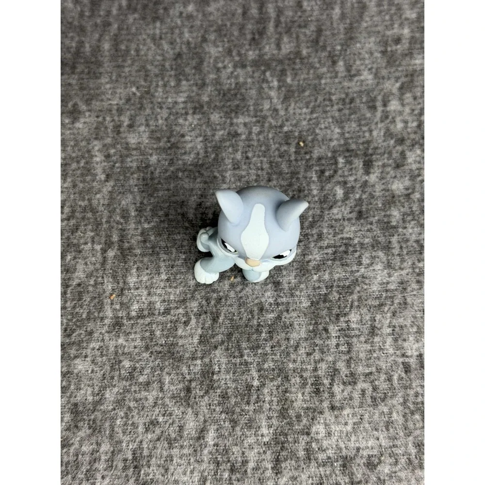 Hasbro Littlest Pet Shop‎ Gray Boston Terrier Dog #857 Figure 2004 LPS Toy C-037